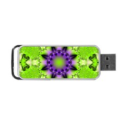 Pattern Abstract Background Art Green Portable Usb Flash (two Sides) by Pakrebo