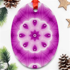 Pattern Abstract Background Art Purple Ornament (Oval)