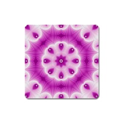 Pattern Abstract Background Art Purple Square Magnet