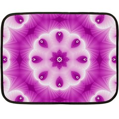 Pattern Abstract Background Art Purple Fleece Blanket (Mini)