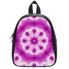 Pattern Abstract Background Art Purple School Bag (Small)