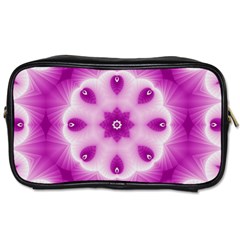 Pattern Abstract Background Art Purple Toiletries Bag (Two Sides)