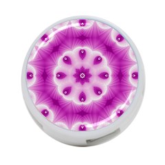 Pattern Abstract Background Art Purple 4-Port USB Hub (Two Sides)