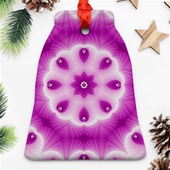 Pattern Abstract Background Art Purple Bell Ornament (Two Sides)