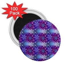 Snow White Blue Purple Tulip 2 25  Magnets (100 Pack)  by Pakrebo