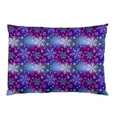 Snow White Blue Purple Tulip Pillow Case (two Sides) by Pakrebo