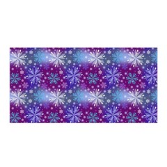 Snow White Blue Purple Tulip Satin Wrap by Pakrebo