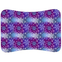 Snow White Blue Purple Tulip Velour Seat Head Rest Cushion