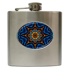 Pattern Abstract Background Art Hip Flask (6 oz)