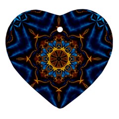 Pattern Abstract Background Art Heart Ornament (Two Sides)