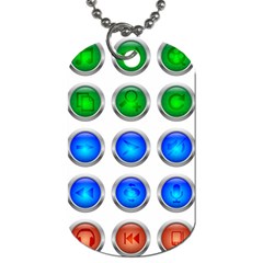 Vector Round Image Color Button Dog Tag (two Sides) by Pakrebo