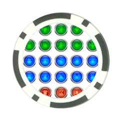 Vector Round Image Color Button Poker Chip Card Guard by Pakrebo