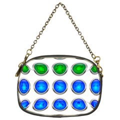 Vector Round Image Color Button Chain Purse (two Sides) by Pakrebo