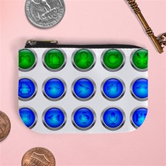 Vector Round Image Color Button Mini Coin Purse by Pakrebo