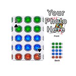 Vector Round Image Color Button Playing Cards 54 (Mini) Front - Spade2