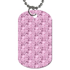 Texture Flower Background Pink Dog Tag (one Side) by Pakrebo