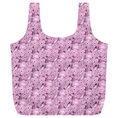 Texture Flower Background Pink Full Print Recycle Bag (xl)