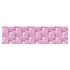 Texture Flower Background Pink Satin Scarf (oblong)