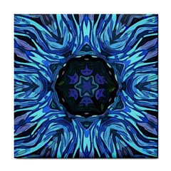 Background Blue Flower Tile Coasters by Pakrebo