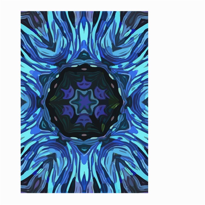 Background Blue Flower Large Garden Flag (Two Sides)