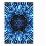 Background Blue Flower Large Garden Flag (Two Sides) Back