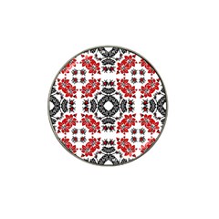 Ornament Seamless Pattern Element Hat Clip Ball Marker (4 Pack) by Pakrebo