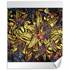 Lilies Abstract Flowers Nature Canvas 16  X 20  by Pakrebo