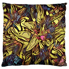 Lilies Abstract Flowers Nature Large Cushion Case (one Side) by Pakrebo