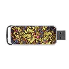 Lilies Abstract Flowers Nature Portable Usb Flash (one Side) by Pakrebo