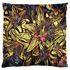 Lilies Abstract Flowers Nature Large Flano Cushion Case (one Side) by Pakrebo