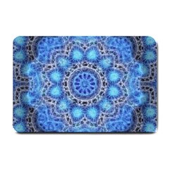 Fractal Mandala Abstract Small Doormat  by Pakrebo