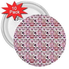 Graphic Seamless Pattern Pig 3  Buttons (10 Pack)  by Pakrebo