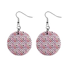 Graphic Seamless Pattern Pig Mini Button Earrings by Pakrebo