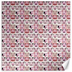 Graphic Seamless Pattern Pig Canvas 20  X 20  by Pakrebo