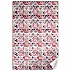 Graphic Seamless Pattern Pig Canvas 24  X 36  by Pakrebo