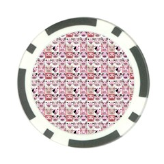 Graphic Seamless Pattern Pig Poker Chip Card Guard (10 Pack)