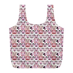 Graphic Seamless Pattern Pig Full Print Recycle Bag (l) by Pakrebo