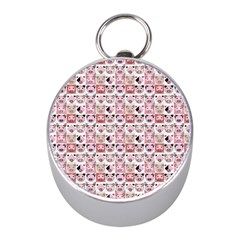 Graphic Seamless Pattern Pig Mini Silver Compasses by Pakrebo