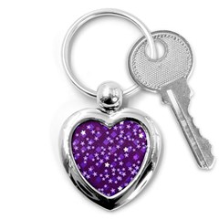 Textile Cross Pattern Square Key Chains (heart)  by Pakrebo