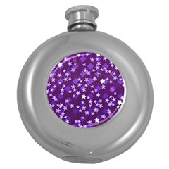 Textile Cross Pattern Square Round Hip Flask (5 Oz) by Pakrebo