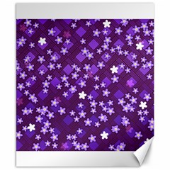 Textile Cross Pattern Square Canvas 8  X 10  by Pakrebo