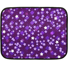 Textile Cross Pattern Square Double Sided Fleece Blanket (mini)  by Pakrebo