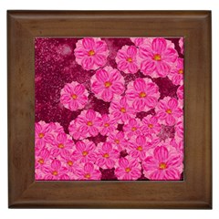 Cherry Blossoms Floral Design Framed Tiles by Pakrebo