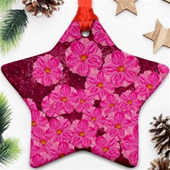 Cherry Blossoms Floral Design Ornament (star) by Pakrebo