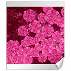 Cherry Blossoms Floral Design Canvas 20  X 24  by Pakrebo