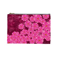 Cherry Blossoms Floral Design Cosmetic Bag (large) by Pakrebo