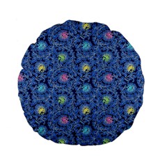 Floral Design Asia Seamless Pattern Standard 15  Premium Flano Round Cushions