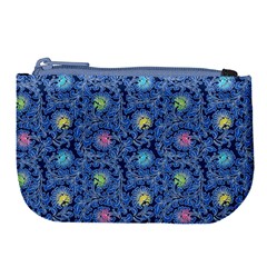 Floral Design Asia Seamless Pattern Large Coin Purse