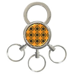 Abstract Template Flower 3-ring Key Chains by Pakrebo