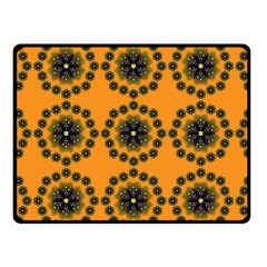 Abstract Template Flower Fleece Blanket (small) by Pakrebo